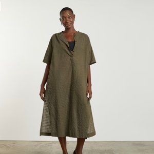NWOT Everlane The Caftan Dress in Beech Green S